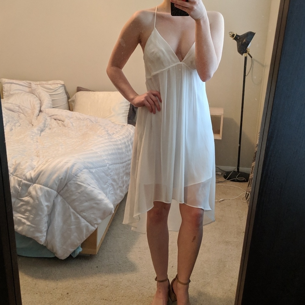 BCBG Strappy Back High-low Dress